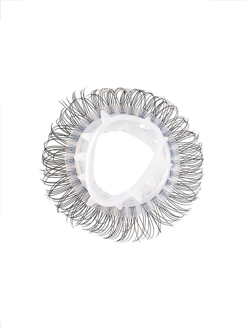 Эластичное эрекционное кольцо с длинными черными «ресничками»
