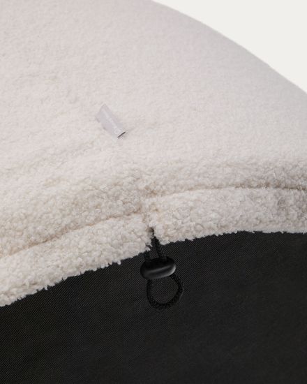 Чехол на пуф Kaeli из экрю букле Ø 60 см