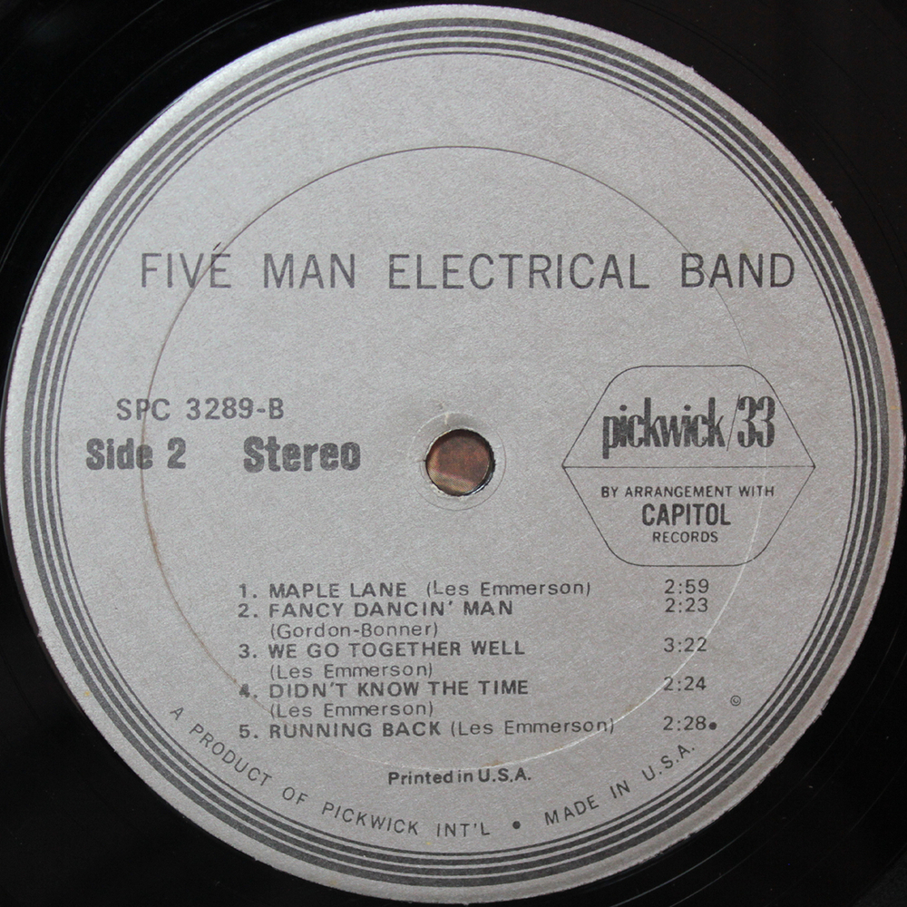 Five Man Electrical Band / Five Man Electrical Band (LP)