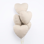 Сердце 18" Кремовый Латте, Матовый Fm