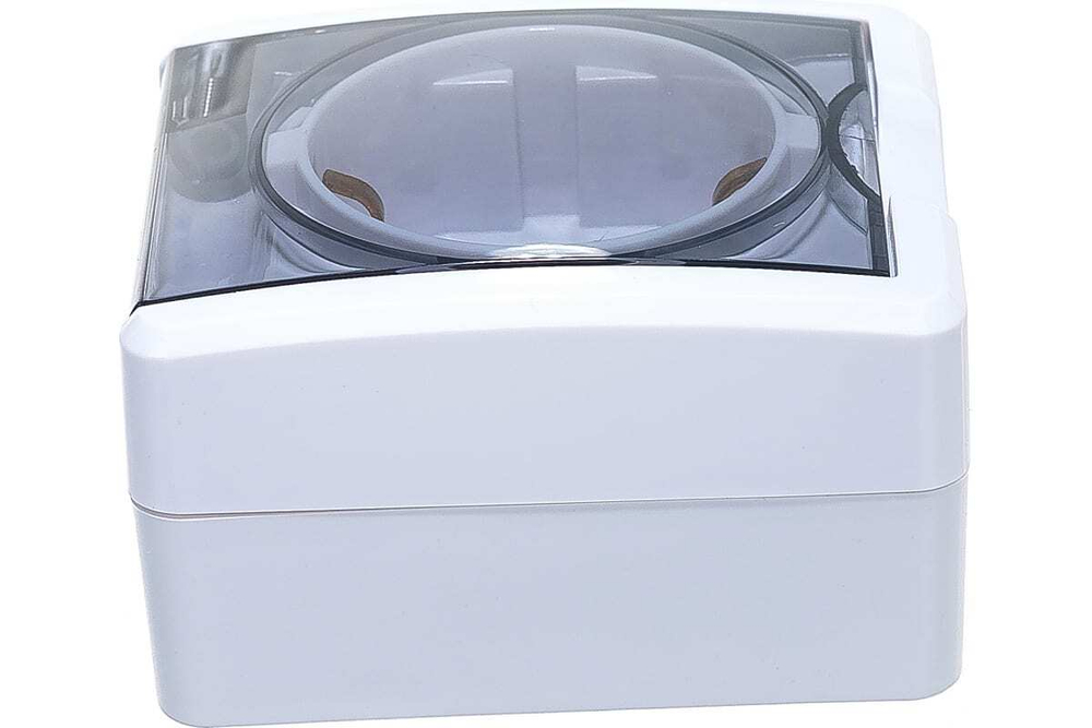 Розетка 1-местная накладная IP54, 16A-250В, белый Эксперт ЭРА