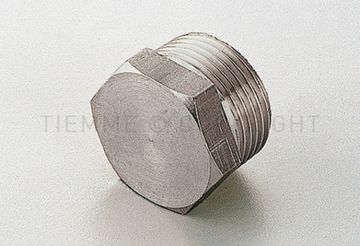 Заглушка латунная Tiemme 1"1/4 НР с наружной резьбой никелированная фитинг 1500488