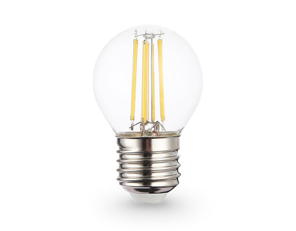 Лампа светодиодная Filament 451524 LED G45 15W E27 4000K 220-240V