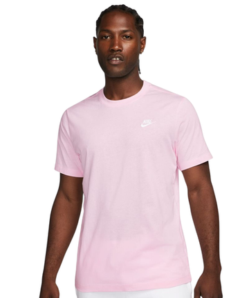 Мужская теннисная футболка Nike Sportswear Club - pink foam/white