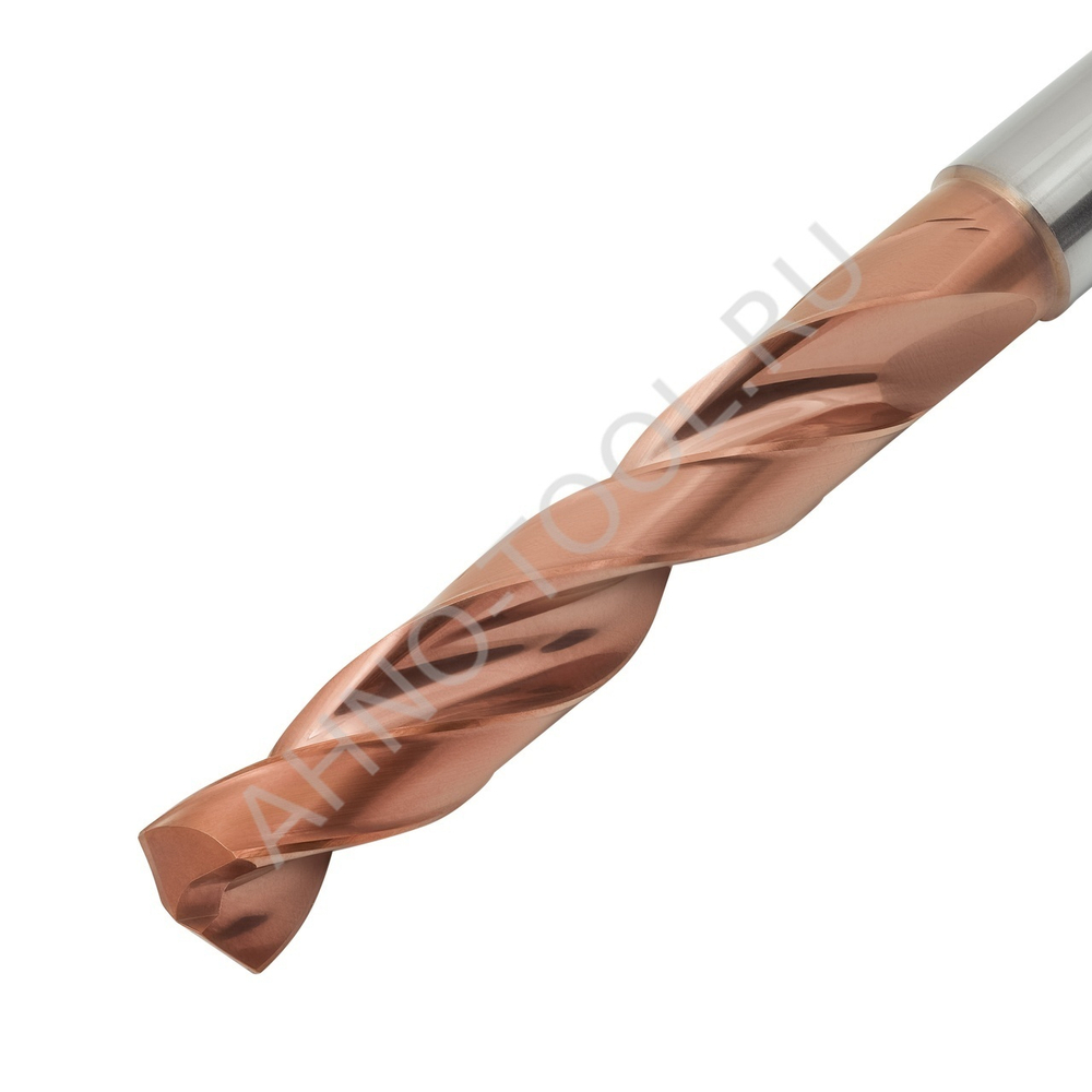 Сверло 10.2мм  твердосплавное 5D без подвода СОЖ. SP-X800051020 VHM AHNO по стали, чугуну, нерж. и ж