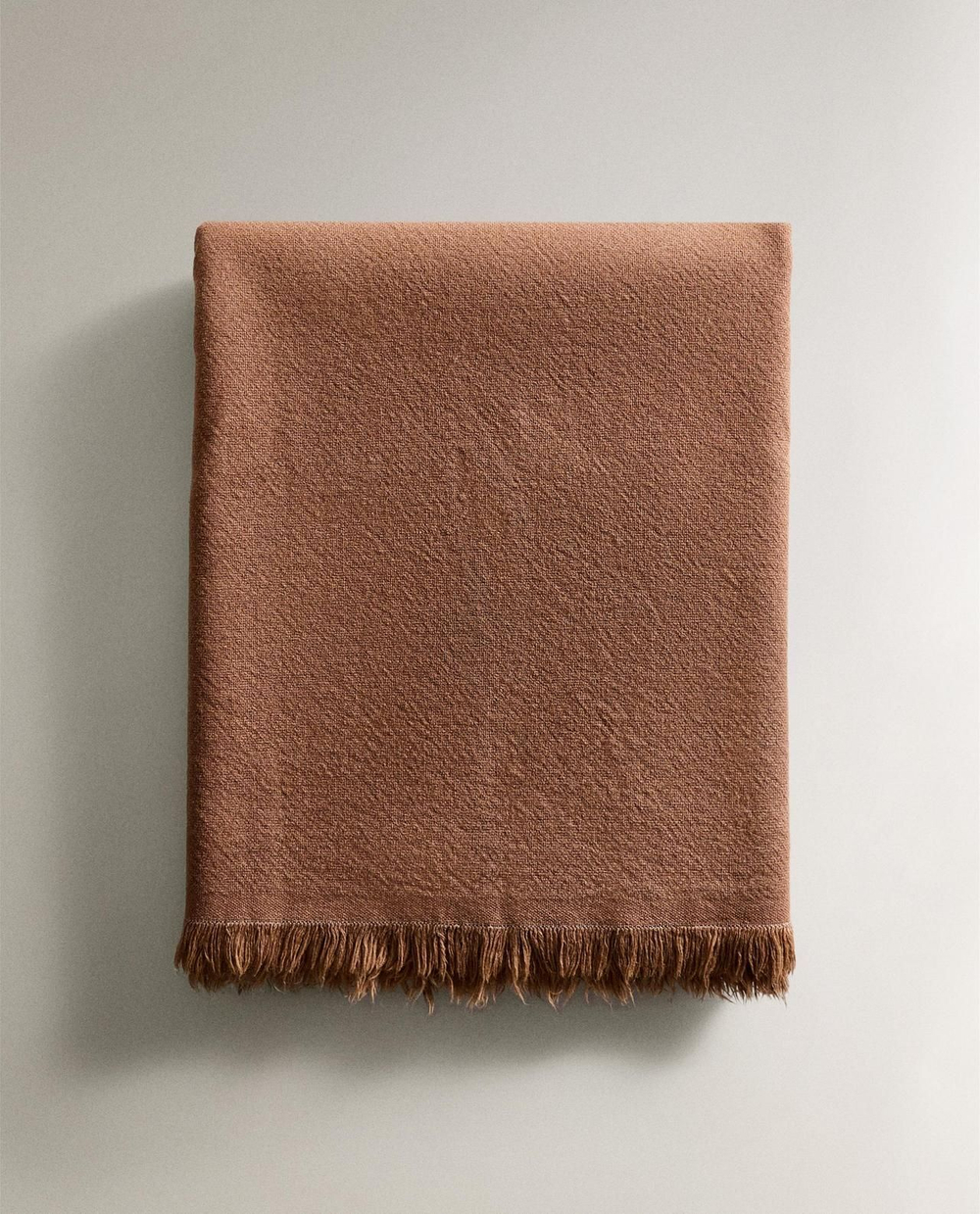 Zara Home - Универсальный плед из льна и хлопка, , 230x250 см