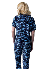 Спортивный костюм с капюшоном (Размер: L) (Цвет: синий камуфляж)