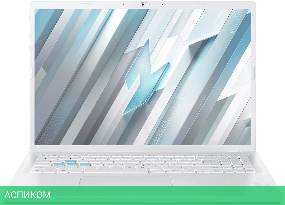 Ноутбук Acer Nitro Lite 16 Core i7 13620H 16Gb SSD512Gb NVIDIA GeForce RTX4050 6Gb 16" IPS WUXGA (1920x1200) без ОС white WiFi BT Cam (NH.D26CD.002)