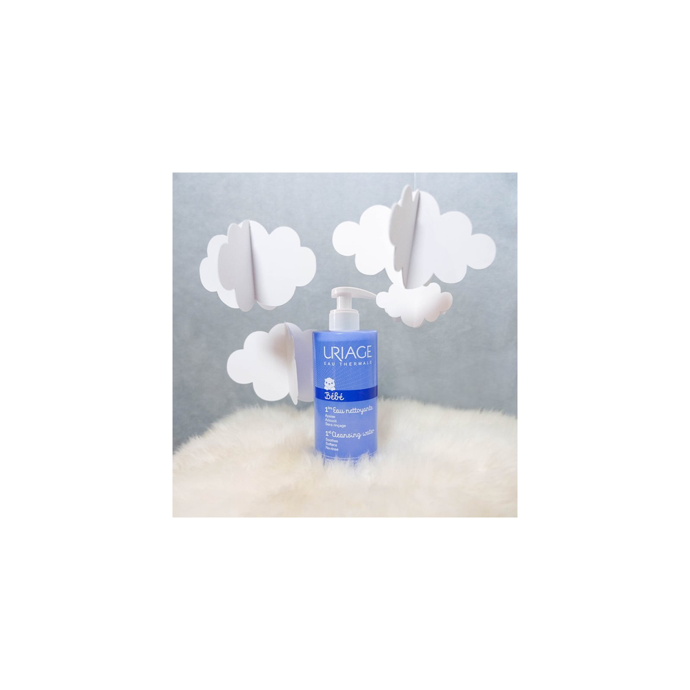 Uriage Bebe 1st Cleansing Water - очищающая вода для тела и лица /   1000  ml  / GTIN 3661434008726