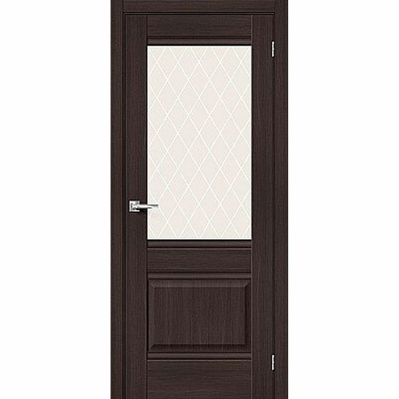 Купить Дверь экошпон Прима-3 Wenge Melinga остеклённая