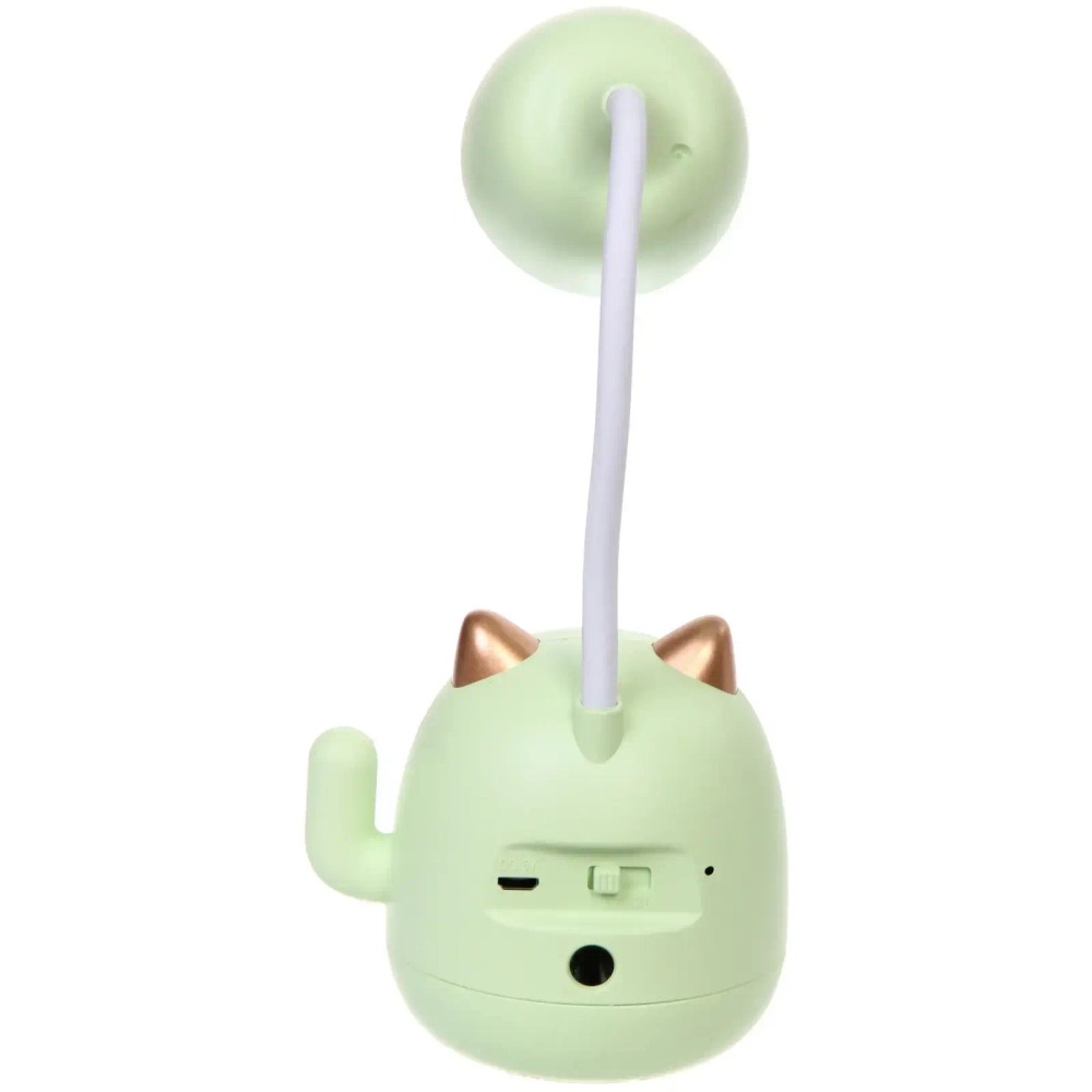 Настольная лампа «Sweet - Котёнок» 9*22.5 см LED, USB 3w 5v, Зеленый