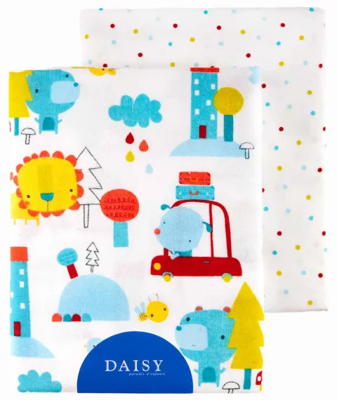 Пеленка Daisy Фланель 2шт 75х120см Машинки