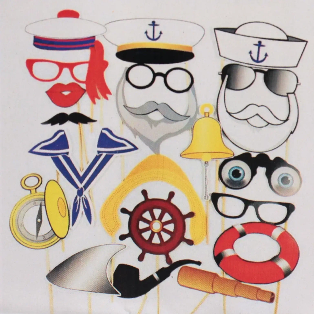 Фотобутафория «Вечеринка на корабле» набор 20 предметов