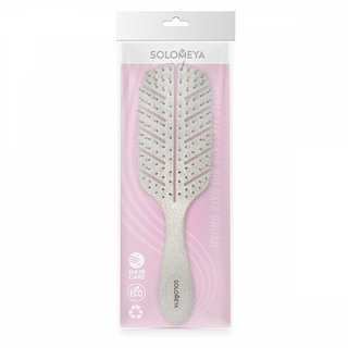 Расческа для волос массажная SOLOMEYA Scalp Massage Bio Hair Brush Natural