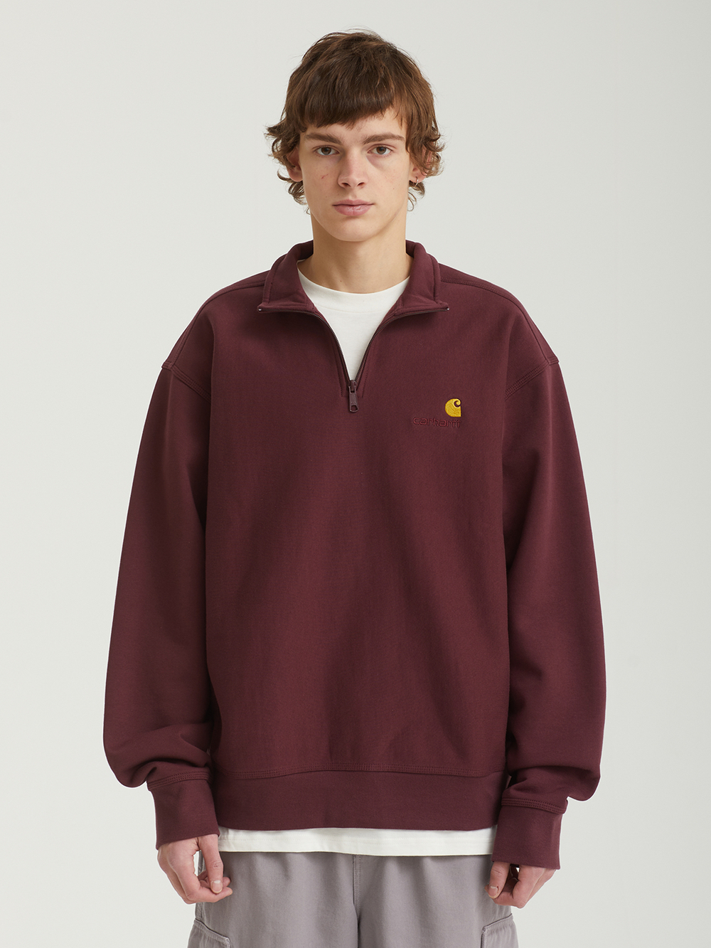 Мужская Толстовка Half Zip American Script