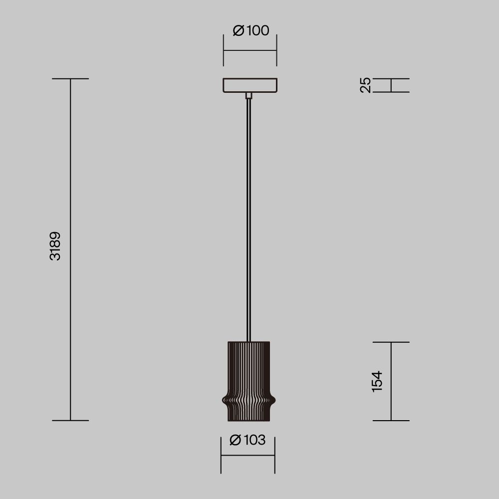 Светильник подвесной светодиодный Maytoni   MOD430PL-L5W3K