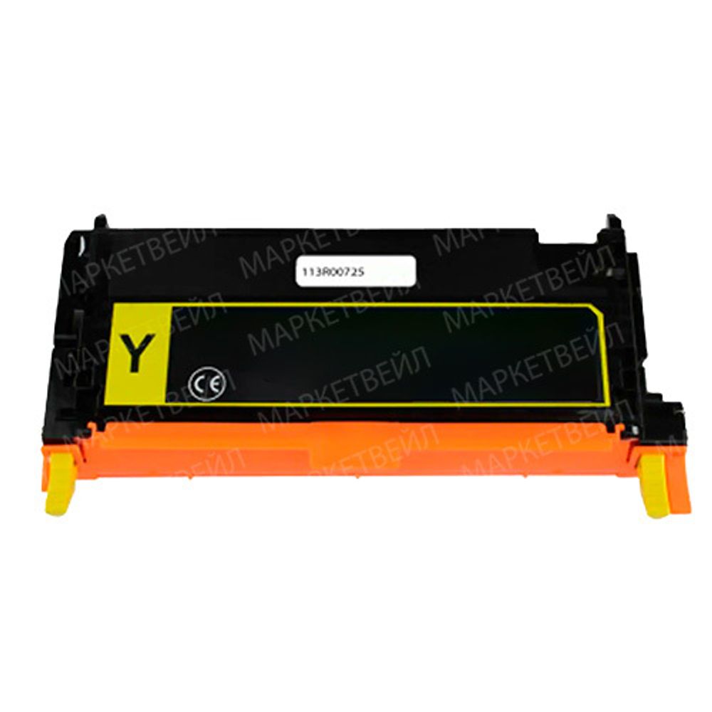Картридж для Xerox 113R00725 Phaser 6180 6K Yellow White Box (Совместимый)