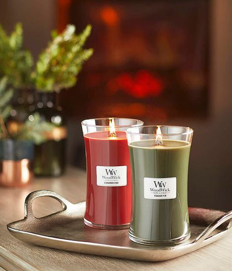 Чай с корицей, ароматическая свеча, WoodWick