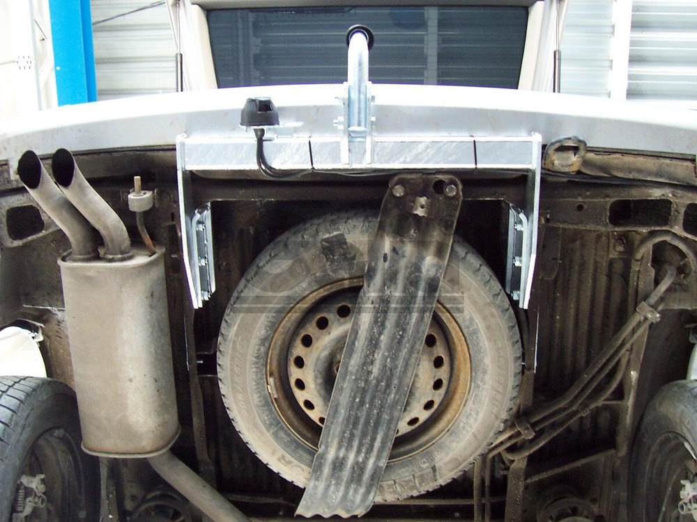 Оцинкованный фаркоп на Volkswagen T4: Transporter/Caravelle/Multivan 1990-2003, включая 4WD (без электрики), Galia V027A