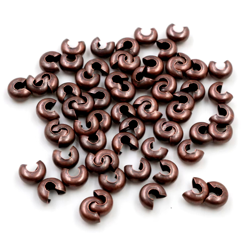 Укрывные бусины для маскировки кримпа 3/4/5 мм, Латунь