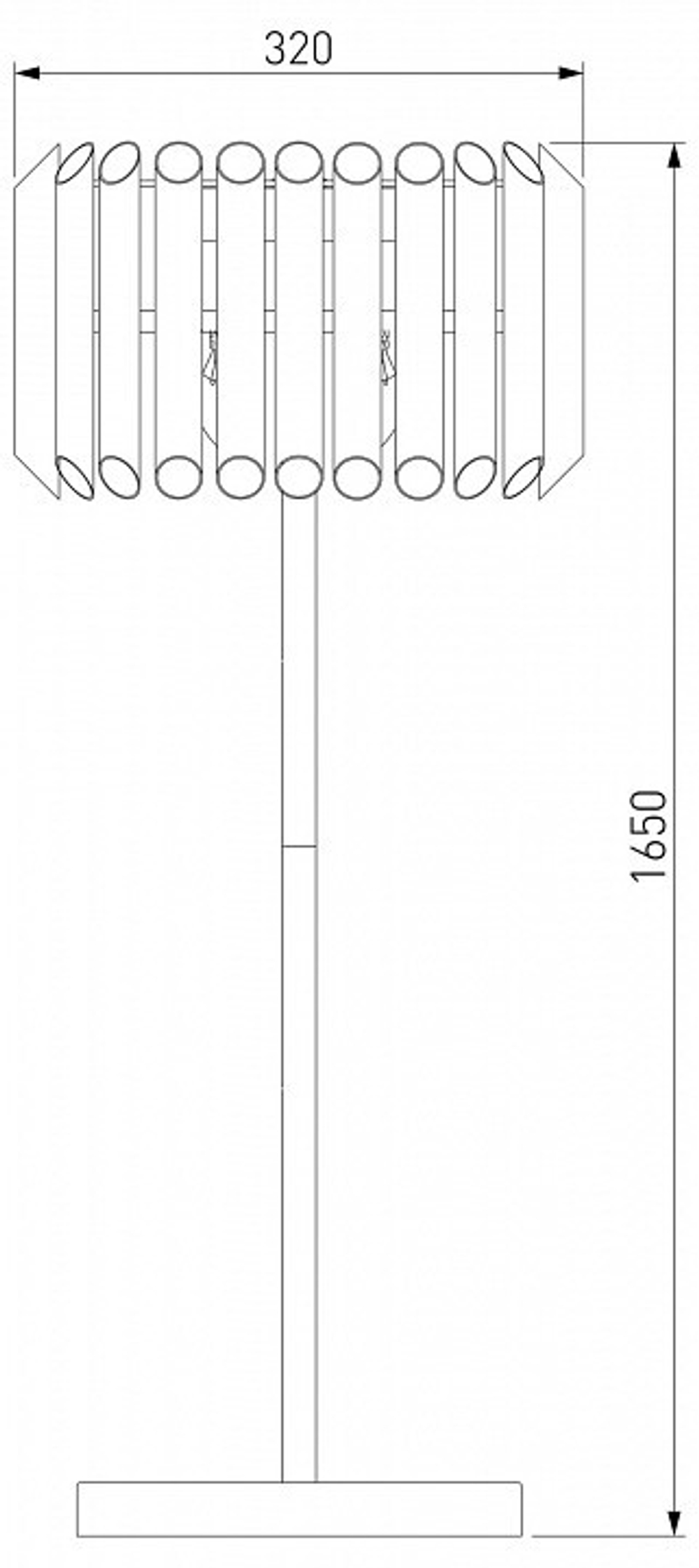 Торшер Bogate's 01107/4 серебро