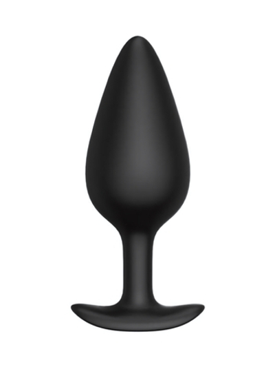 Черная анальная пробка Butt plug №04 - 10 см. (Цвет: черный)