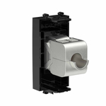 Компьютерная розетка RJ-45 без шторки модульная, кат.6А экранированная, "Avanti", "Черный квадрат", 1 модуль