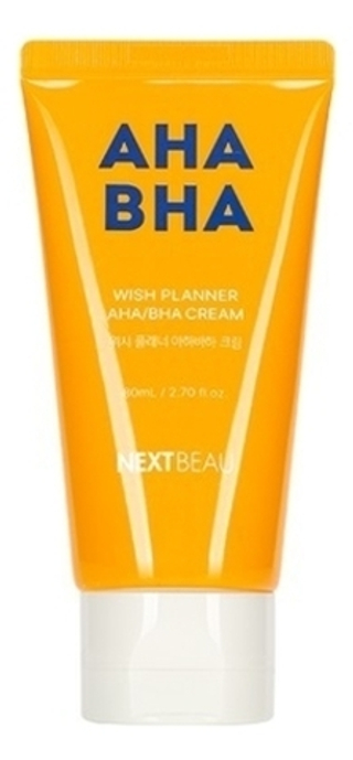 NEXTBEAU Крем с AHA/BHA кислотами для проблемной кожи - Wish planner AHA/BHA cream, 80мл