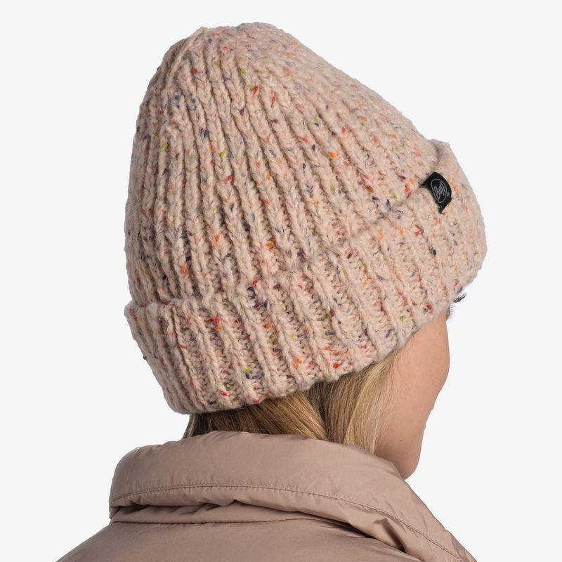 Шапка вязаная с флисом Buff Hat Knitted Polar Kim Pale Pink Фото 4