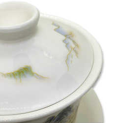 268051.3 Гайвань ГОРНЫЙ САД "Золотые горы", 220 мл, фарфор