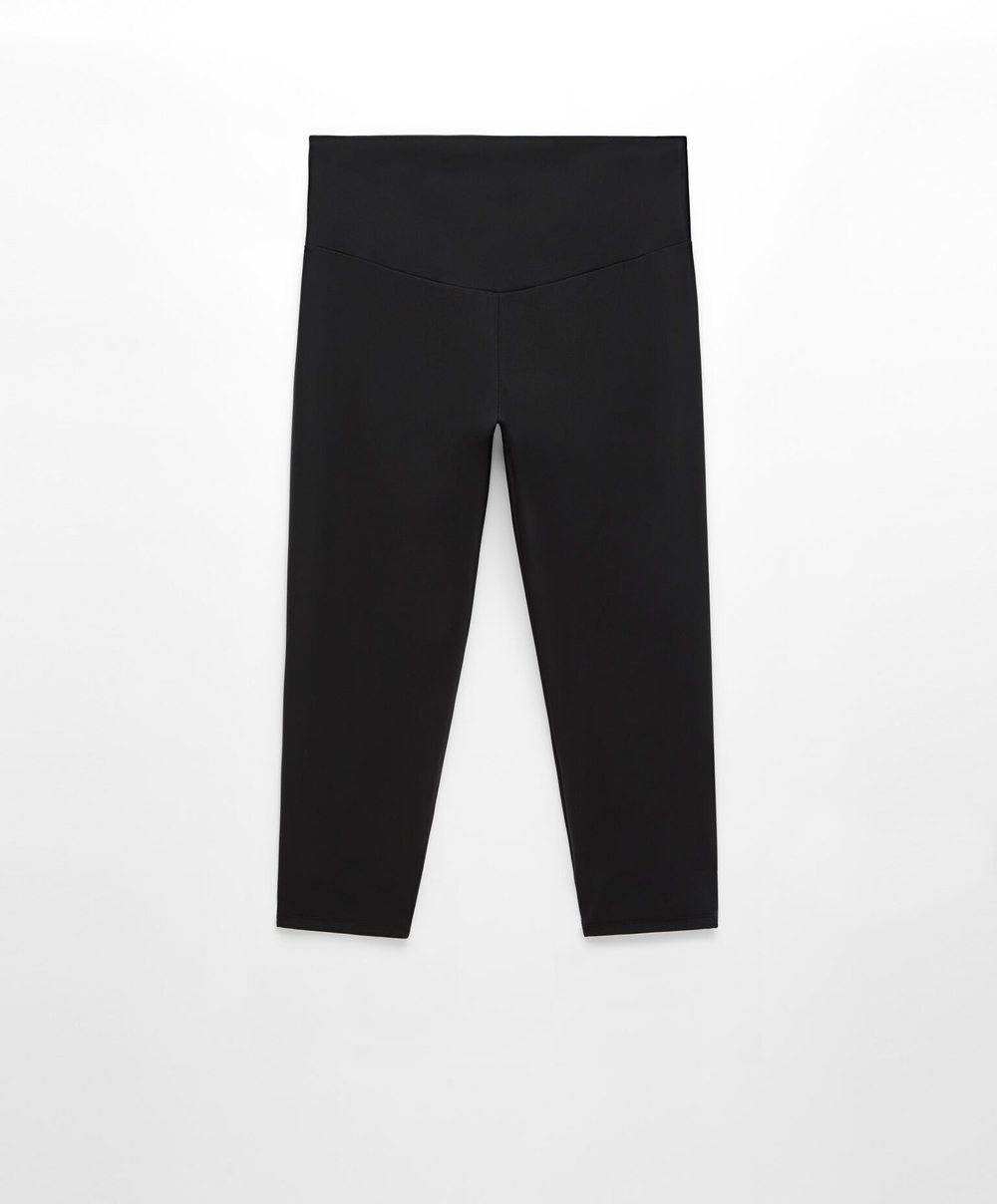 OYSHO Легинсы капри Compressive Core Control с высокой посадкой длиной 40 см, черный