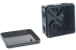 Коробка распределительная(HF) 80х80х40мм 8вх. черная IP66 Промрукав 60-0210-9005