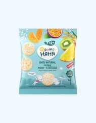 FRUTONANNY. Детские рисовые хлебцы ФрутоНяня, яблоко и мультифрукт, 30 г
