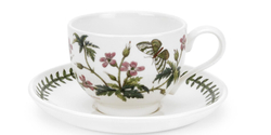 Portmeirion Ботанический сад 280 мл чашка для завтрака с блюдцем Herb Robert BG04557-C