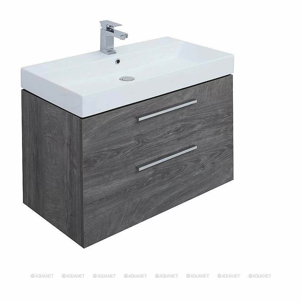 Тумба с раковиной Aquanet Nova 249921 85 дуб рошелье