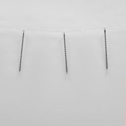 ULD-E2405-240-DTK WHITE IP44 METEOR Занавес светодиодный фигурный Падающие звезды. соединяемый. 2х0.5м. 8 подвесов. Белый свет. Провод прозрачный. TM Uniel.