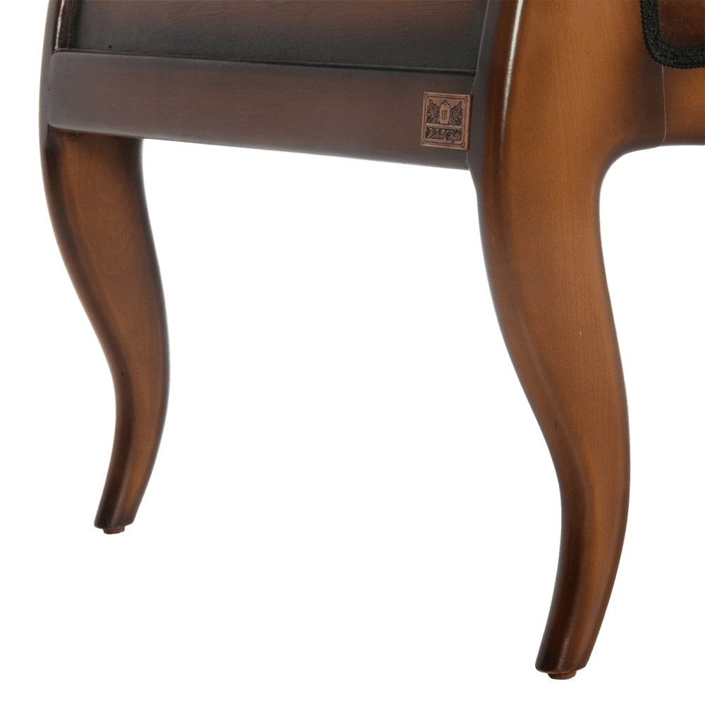 Кресло Марсель Натуральная кожа Орех Шоколад 12