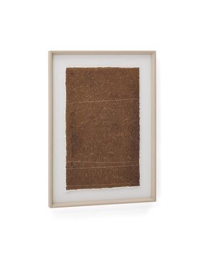 Картина Durkan бордового цвета на переработанной бумаге 50 x 70 см