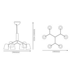 Подвесная Люстра Skym D80 By Imperiumloft
