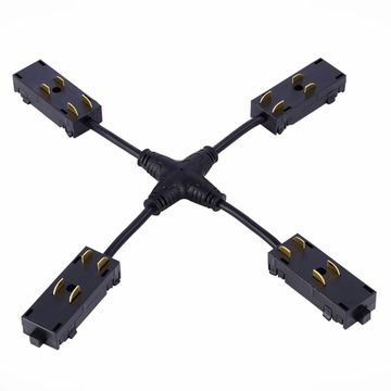 X-образный коннектор ST015.422.20 чёрный Skyline 220 ST-Luce