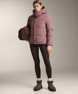 Oysho Водоотталкивающая утепленная куртка Primaloft®, фиолетово-розовый