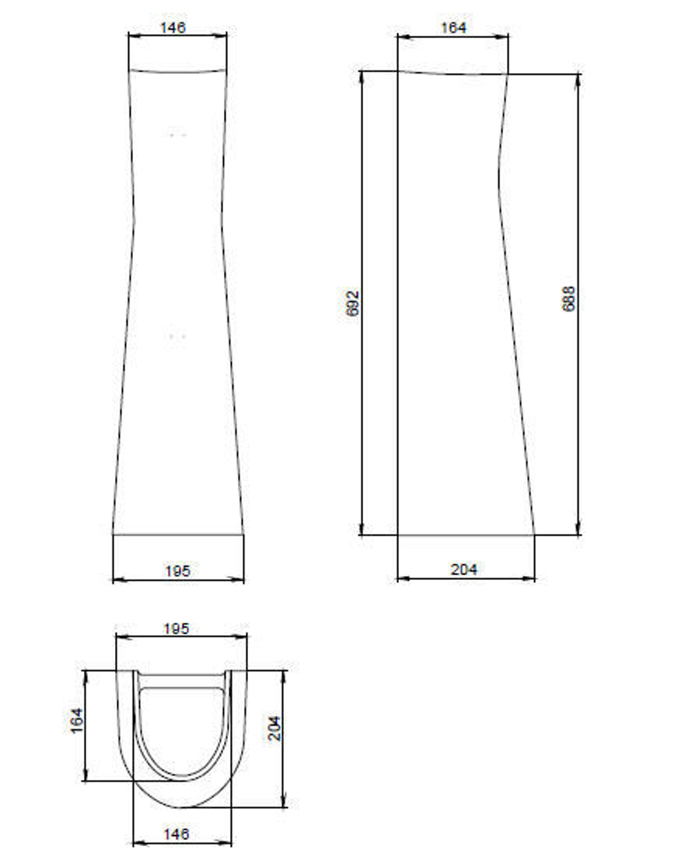 ПЬЕДЕСТАЛ SANTERI СОНАТА ВЕРСИЯ, PRO БЕЛЫЙ 11241