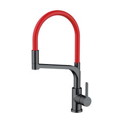 Смеситель Sinto 2 Plus-GM-R латунь/вороненая сталь/красный(арт.4994467)