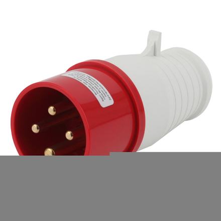 Вилка ЭРА V-16-3P-PE-IP44 переносная 014 3Р+РЕ 16А 380В IP44