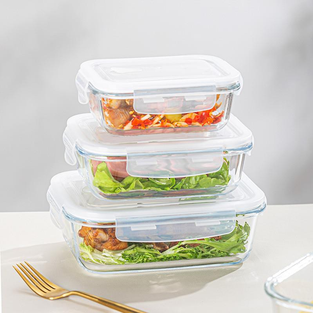 Контейнер для продуктов Loån с крышкой, 1050 мл, стекло/полипропилен
