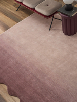 Ковер из шерсти over horizon цвета марсала из коллекции trendy ruffles, 200х300 см