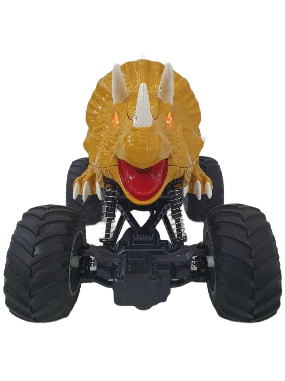 Машинка-динозавр на радиоуправлении с паром, USB зарядное устройство, световые и звуковые эффекты