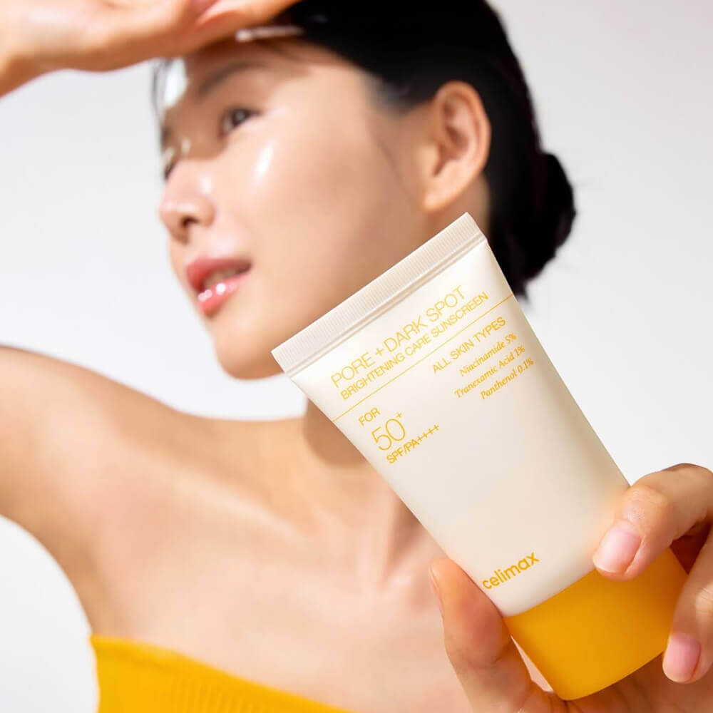 Celimax Осветляющий солнцезащитный крем Pore+Dark Spot Brightening Care Sunscreen SPF50+ PA++++