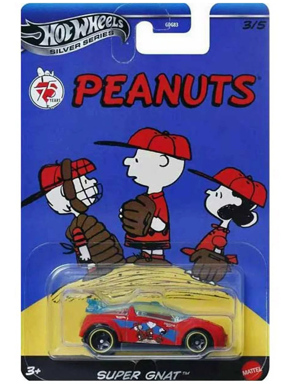 Машинка Хот Вилс Peanuts Super Gnat GDG83 JCB84