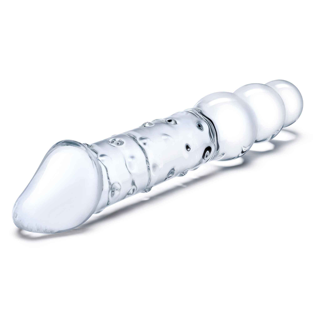 Прозрачный двухсторонний стимулятор 12  Double Ended Dildo - 28 см.
